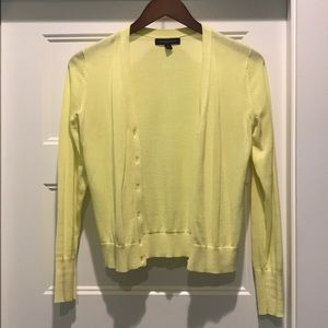 Lightweight yellow Banana Republic cardigan